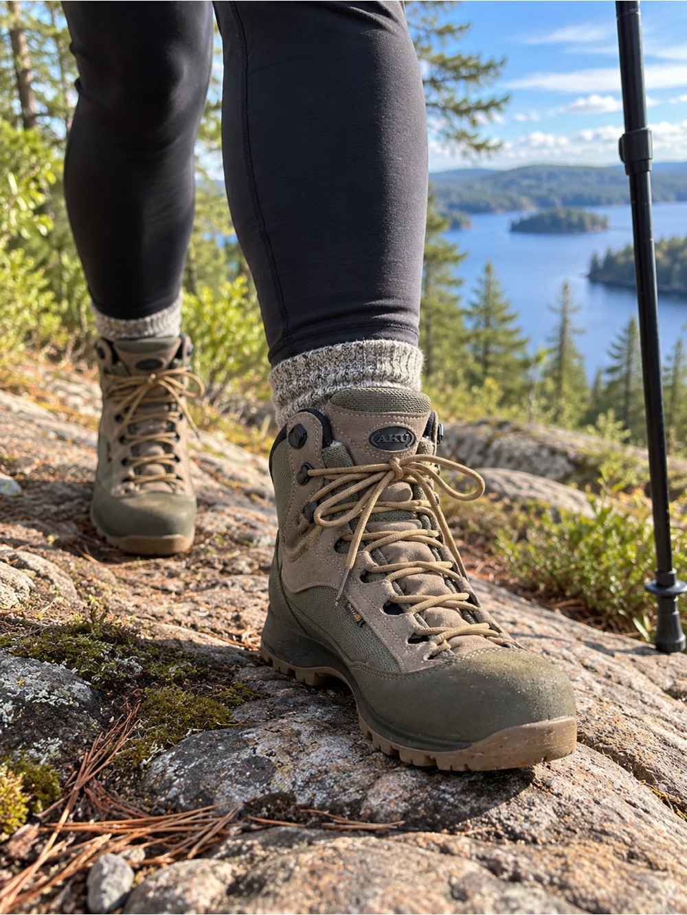 Women’s Olive Green Hiking Boots
